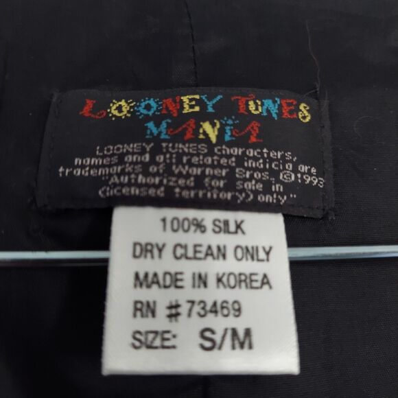 Looney Tunes Mens Tuxedo Vest S/M Waistcoat Marvin Daffy Bugs Bunny - Picture 2 of 9